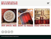 Tablet Screenshot of howtomakeapplepiemoonshine.com